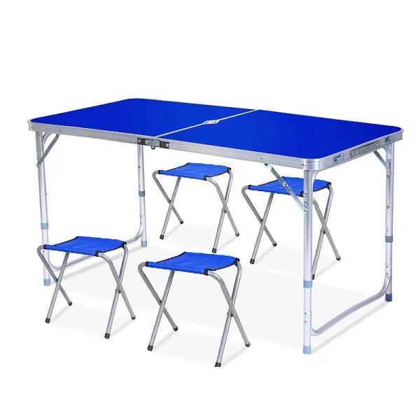 Стіл кемпінговий Folding Table для відпочинку із стільцями 120х60х70 см 4 шт. - фото 1 Стіл кемпінговий Folding Table для відпочинку із стільцями 120х60х70 см 4 шт. - фото 1