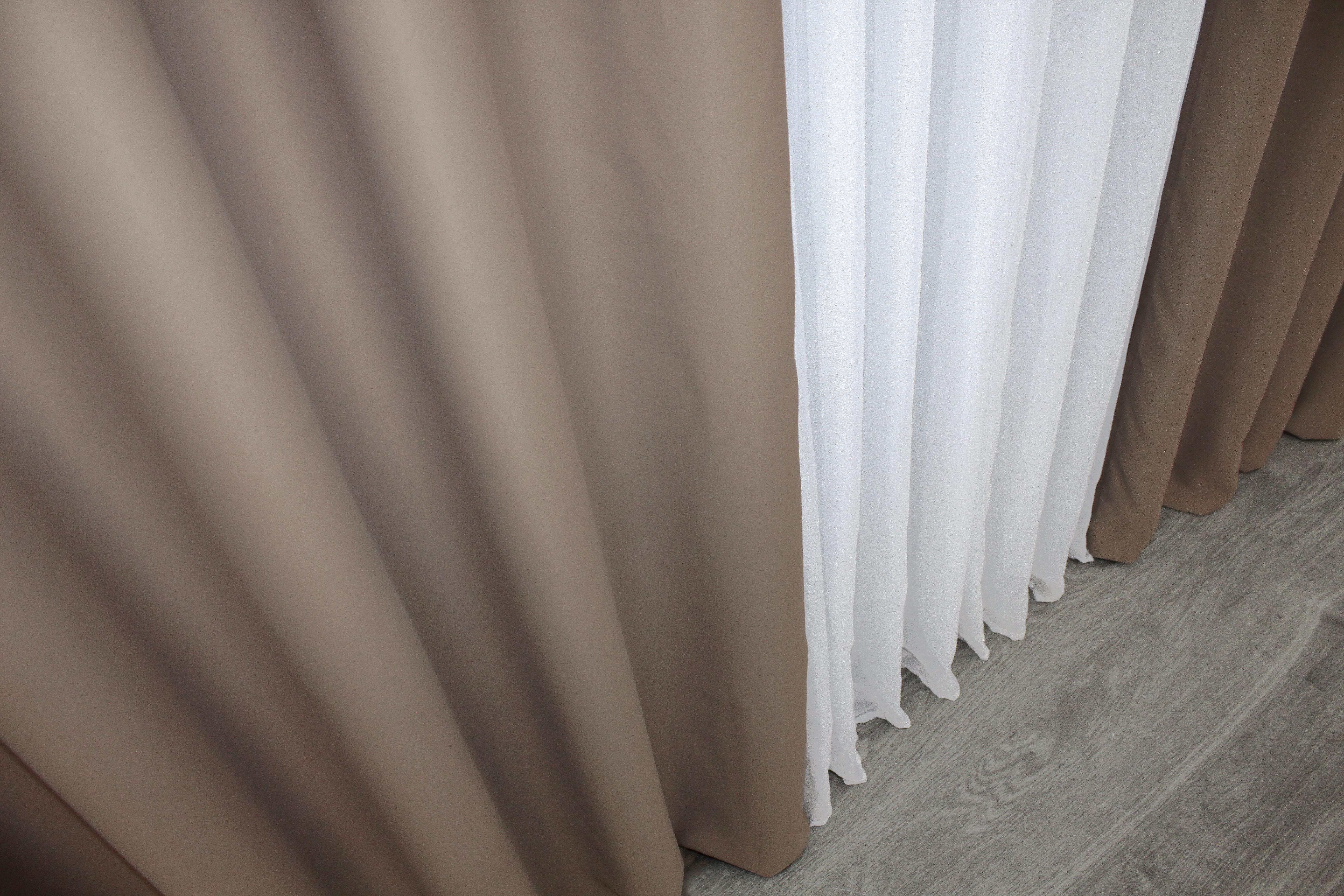 Комплект готових штор VR-Textil Блекаут Bagema Rvs № 1289 150х270 см 2 шт. Какао (33-0147) - фото 8 Комплект готових штор VR-Textil Блекаут Bagema Rvs № 1289 150х270 см 2 шт. Какао (33-0147) - фото 8