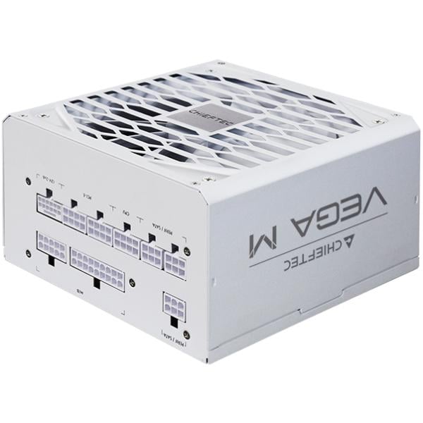 Блок питания для компьютера Chieftec VEGA M PPG-1000-CW 1000W ATX 3.1 80+ Gold Fully modular Retail 135 мм White (PPG-1000-CW)