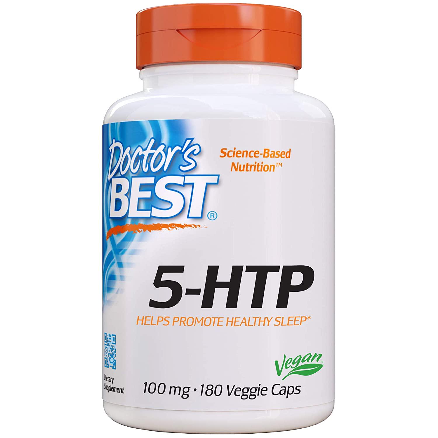Гидрокситриптофан-5 Doctor's Best 5-HTP 100 mg 180 veg caps