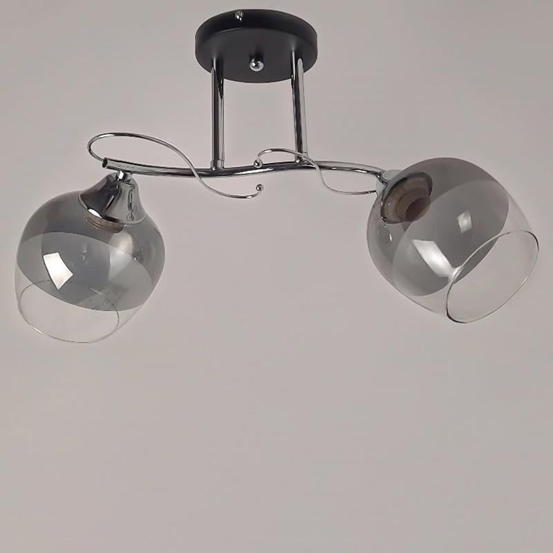 Люстра потолочная Light House NM-17047/2 Черный/Хром (16148)