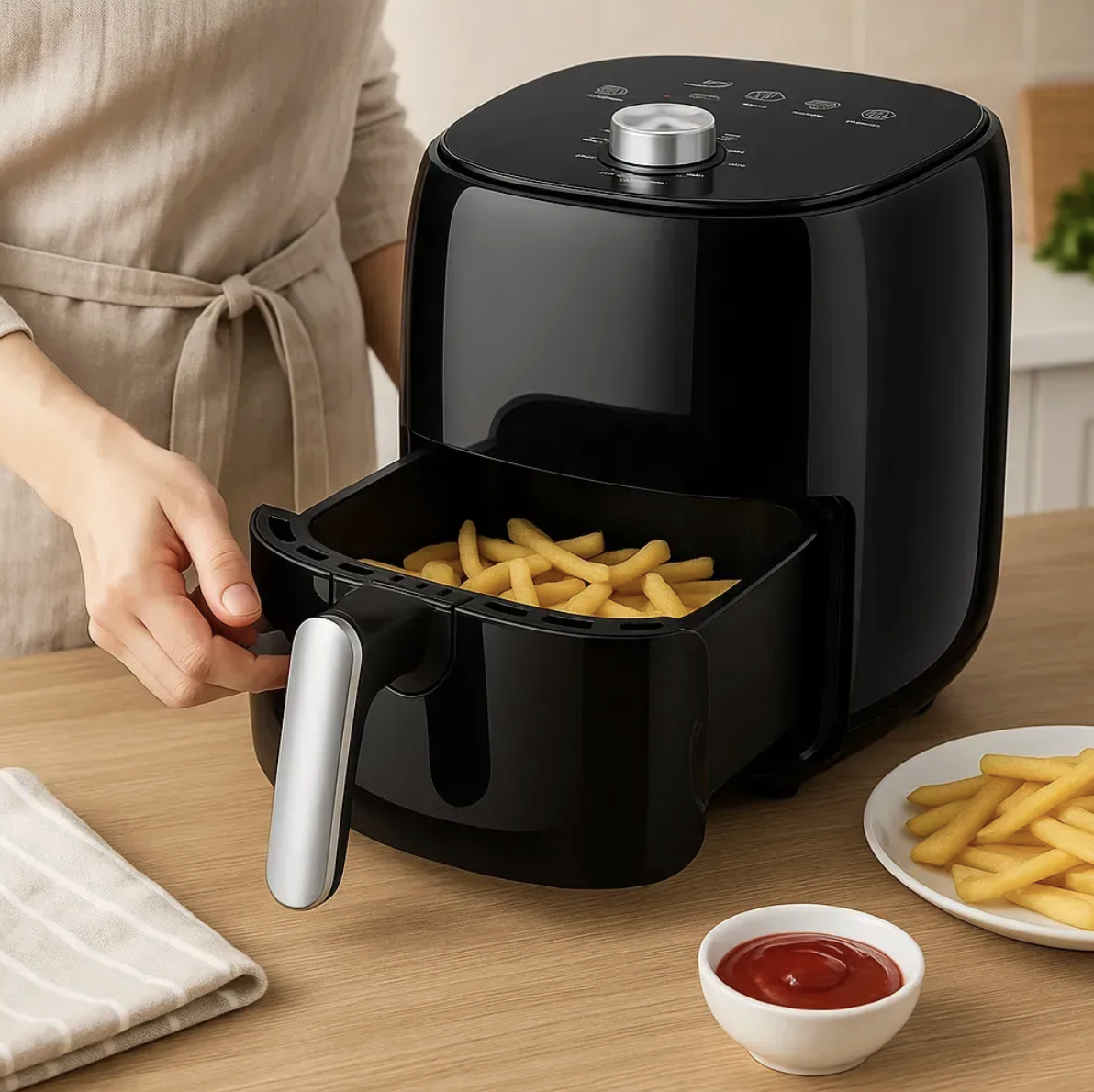 Аэрогриль цифровая безмасляная 2400W Silver