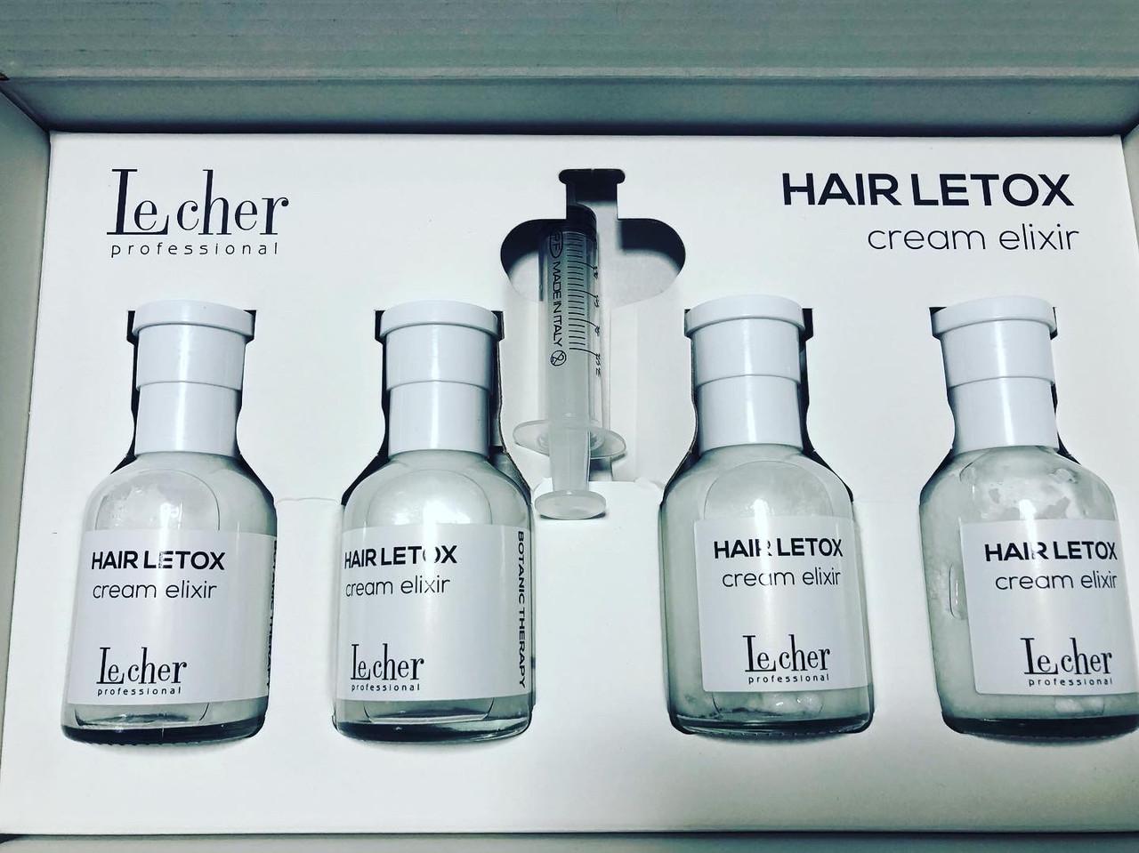 Набор ботокса для волос LeCher Professional Hair Letox Cream Elixir 4x50 мл - фото 4