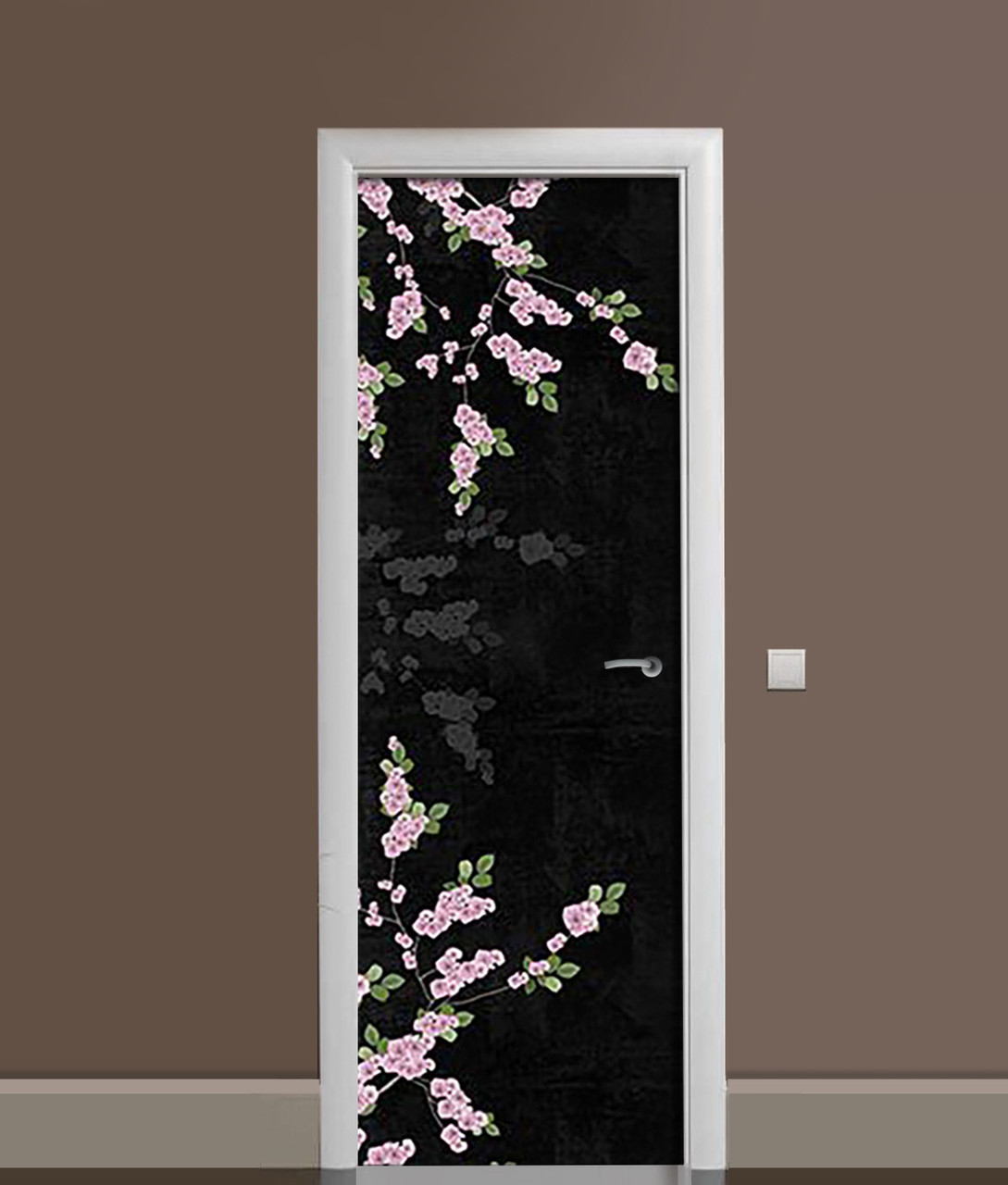 Наклейка 3D на двери Zatarga Сакура виниловая 650х2000 мм (1283915590)