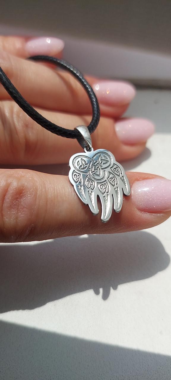 Срібний кулон Лапа ведмежа печатка 925 проби (2582254039) - фото 6