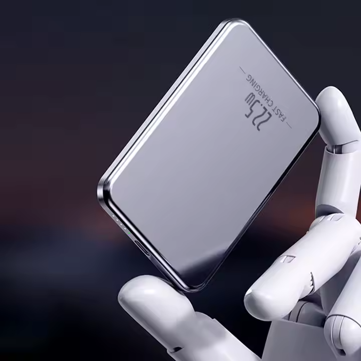 Повербанк магнітний ультратонкий з бездротовою зарядкою 10000 мАг 20 Вт Black (Powerbank_1_Black) - фото 4 Повербанк магнітний ультратонкий з бездротовою зарядкою 10000 мАг 20 Вт Black (Powerbank_1_Black) - фото 4