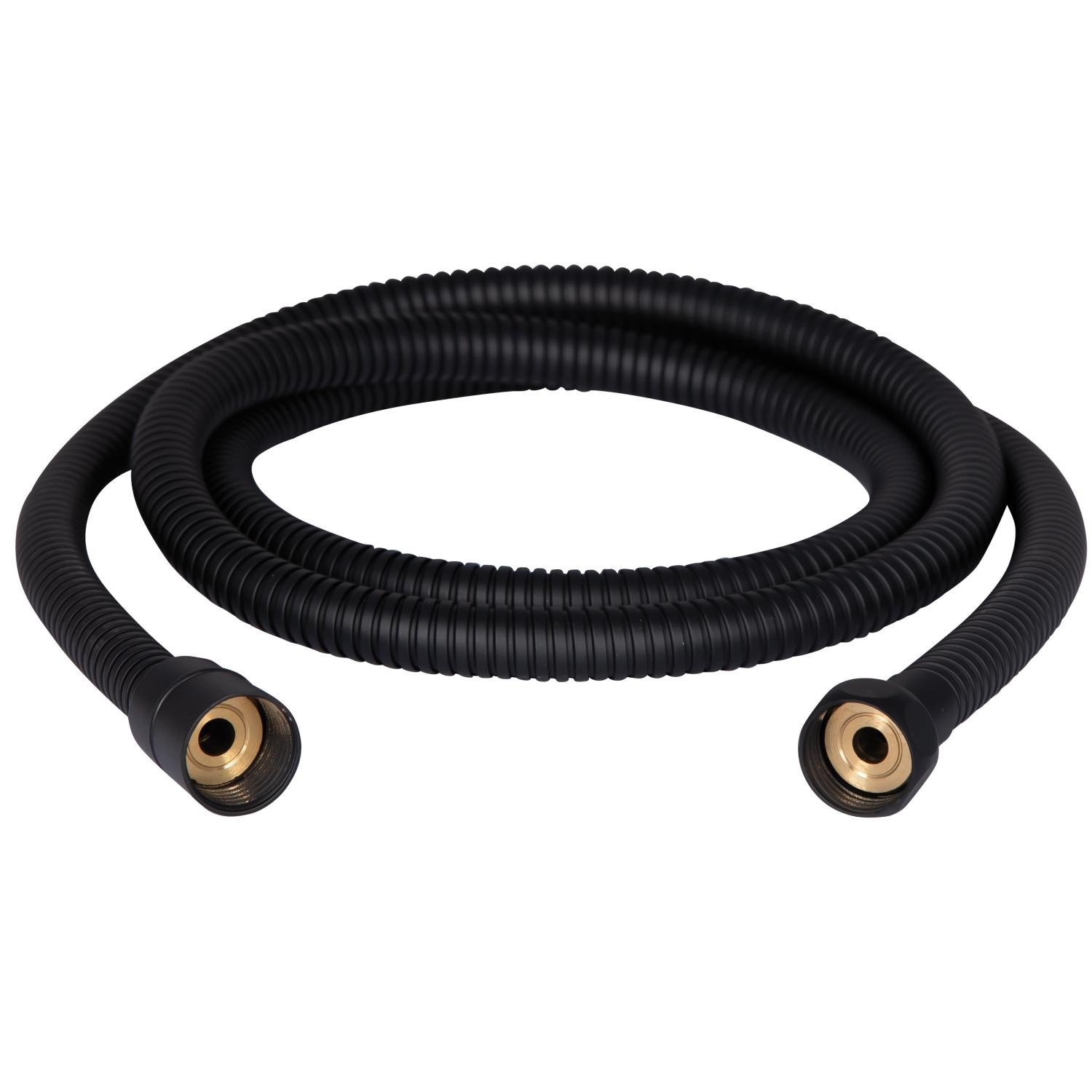 Шланг для душу в металевому обплетені Q-tap Hadice QT054BL43074 1600 мм Чорний (141812)