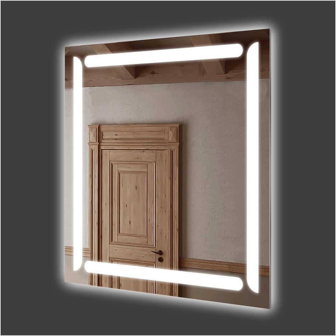 Зеркало EKVATOR MLP-43 с комбинированной LED-подсветкой Премиум 50х50 см