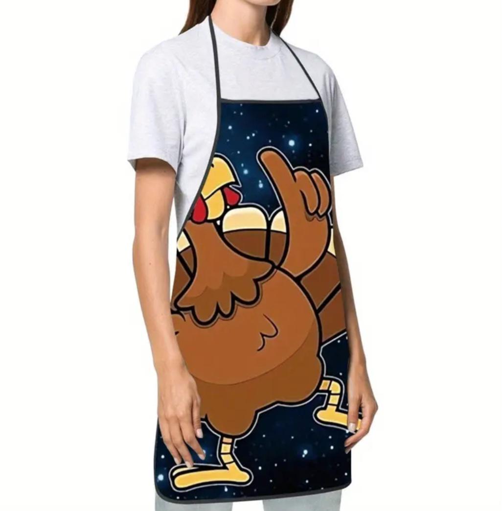 Фартук с принтом курицы 75х60 см Разноцветный (50021) - фото 3 Фартук с принтом курицы 75х60 см Разноцветный (50021) - фото 3