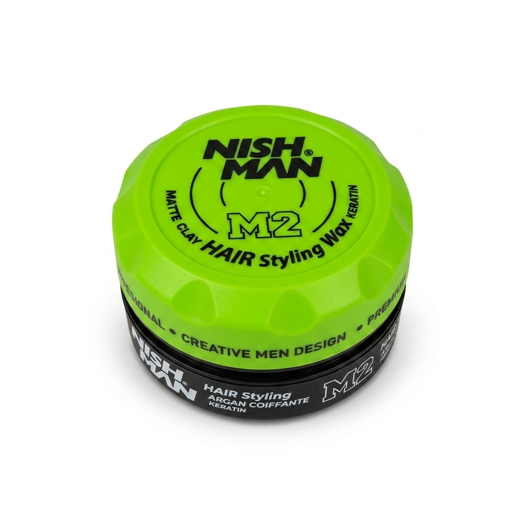 Глина матова для укладання волосся Nishman Matte Clay Hair Styling Wax M2 150 мл (NMN-126-M2)