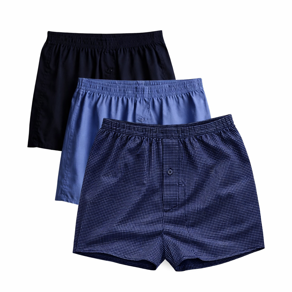 Набор трусов мужских PRIMARK LIMITED M 3 шт. Голубой/Темно-синий (65564654)