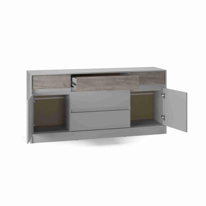 Комод 1600 Стайл 1602x390x754 мм Белый/Серый - фото 2 Комод 1600 Стайл 1602x390x754 мм Белый/Серый - фото 2