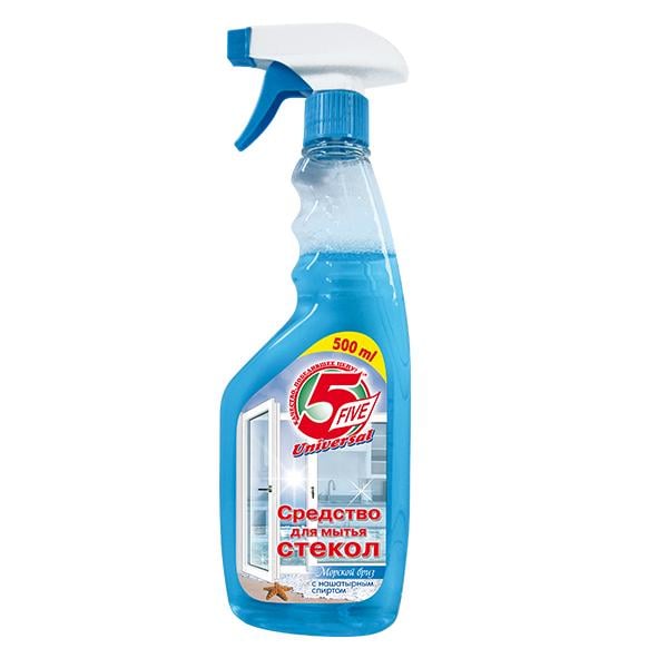 Засіб для миття скла з дозатором Five Морський бриз 500 мл (91127)