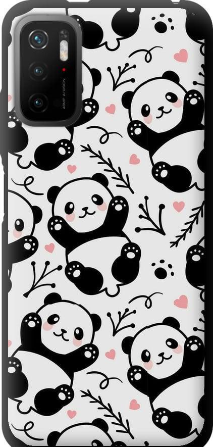 Чехол на Xiaomi Poco M3 Pro Панды (4318b-2369-42517)