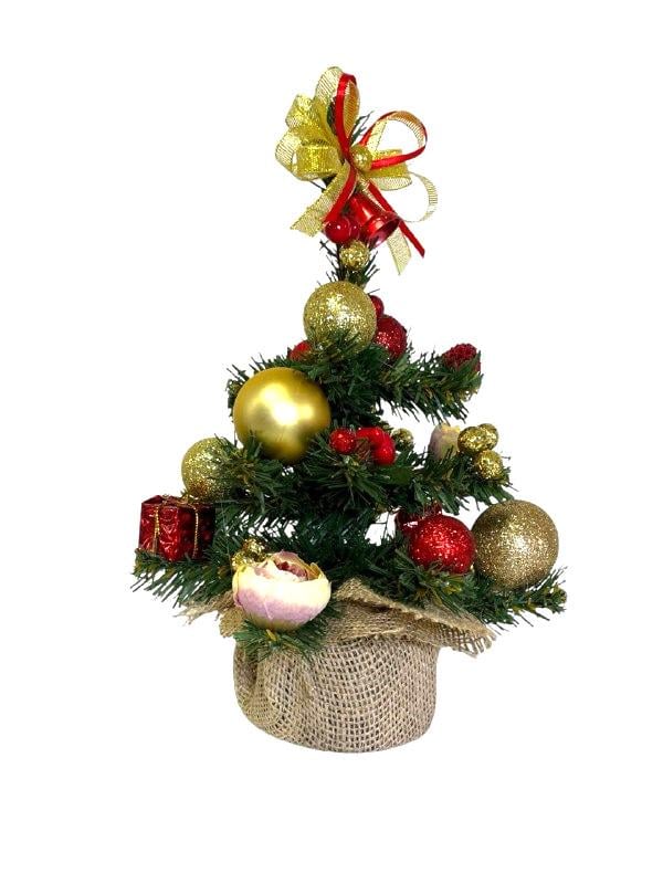 Искусственная елка Таежная 28 см/с декором Красно-золотой (5564521487) - фото 4 Искусственная елка Таежная 28 см/с декором Красно-золотой (5564521487) - фото 4