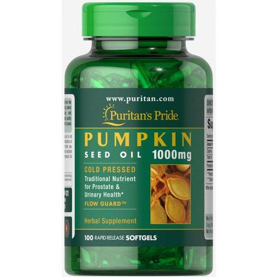 Комплекс для здоровья предстательной железы Puritan's Pride Pumpkin seed oil 1000 мг 100 Softgels Комплекс для здоровья предстательной железы Puritan's Pride Pumpkin seed oil 1000 мг 100 Softgels