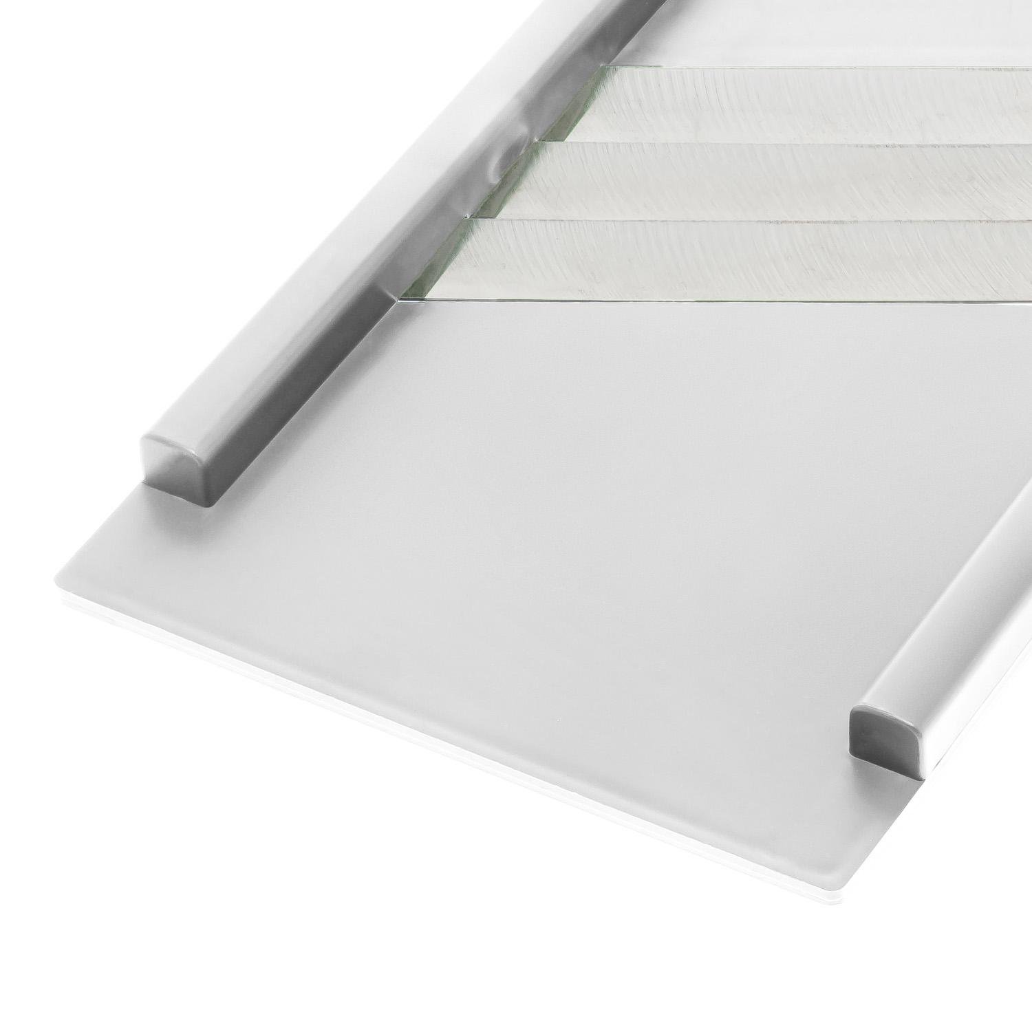 Шинковка для капусты и нарезки овощей/фруктов ручная пластиковая 3 лезвия 16,5х39 см Белый (86940) - фото 4