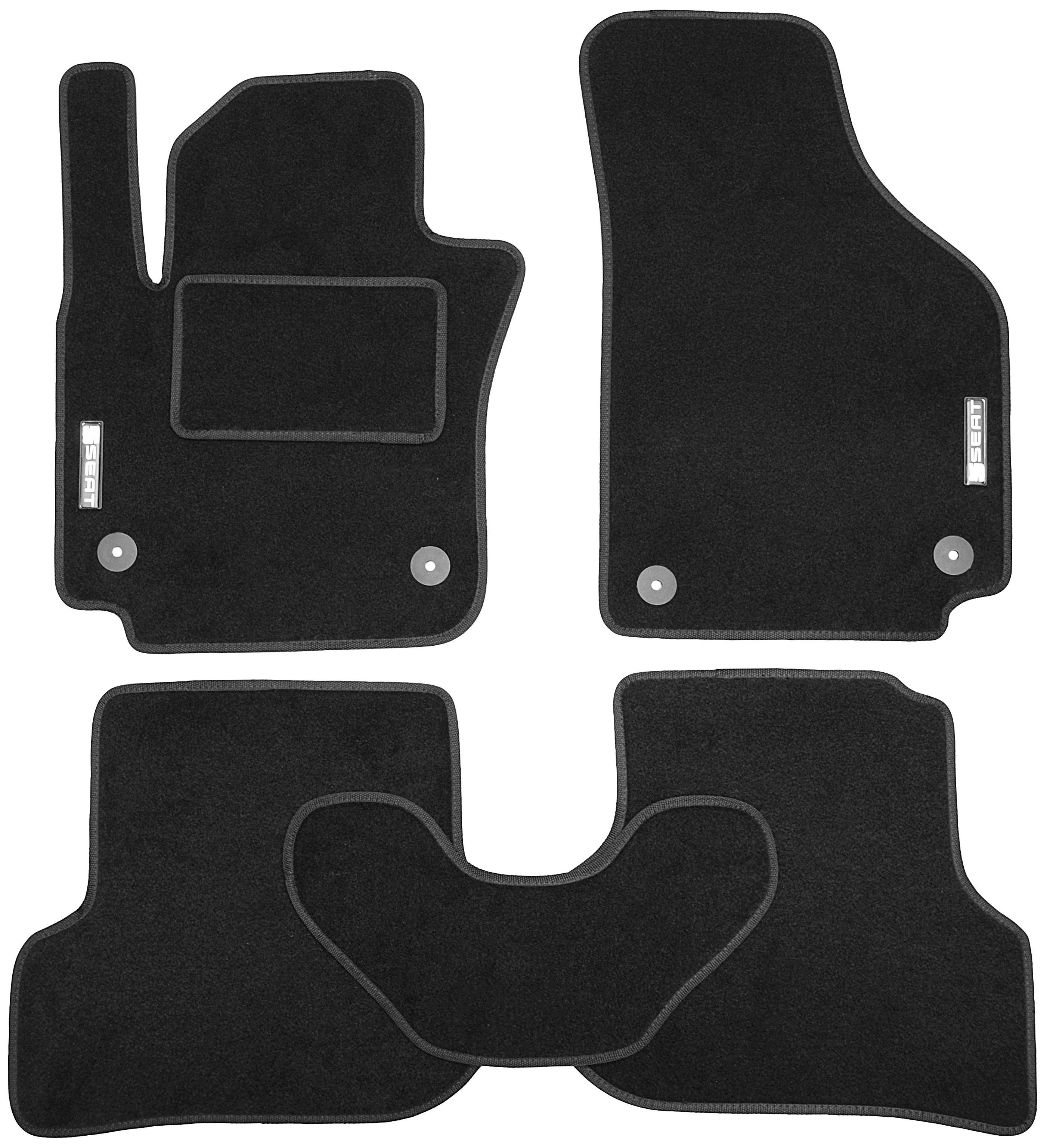 Коврики в салон для Seat Altea XL/Freetrack '07- текстильные Черный (20531)