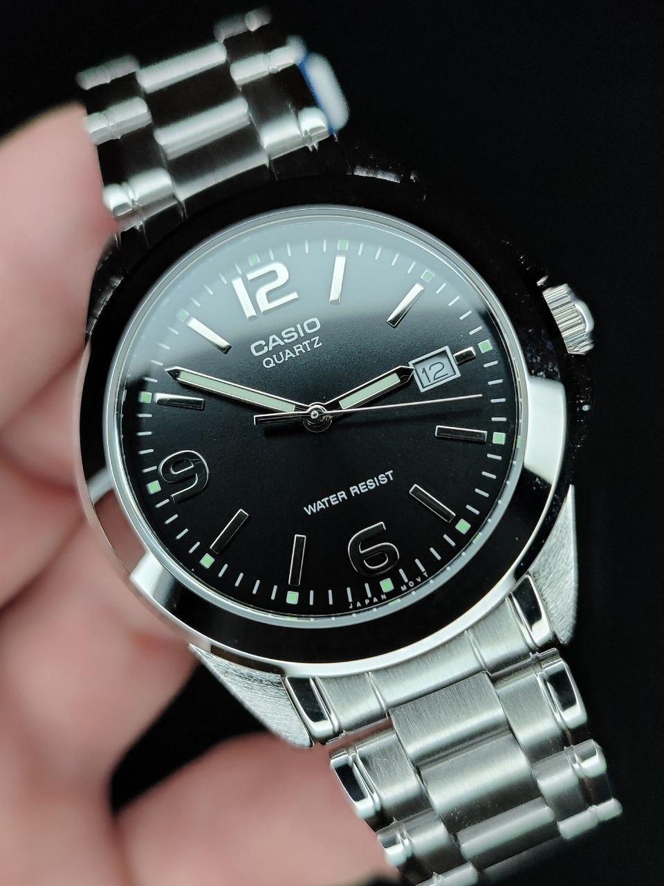 Наручные часы мужские Casio MTP-1215A-1A Timeless Collection Черный (2668163622)