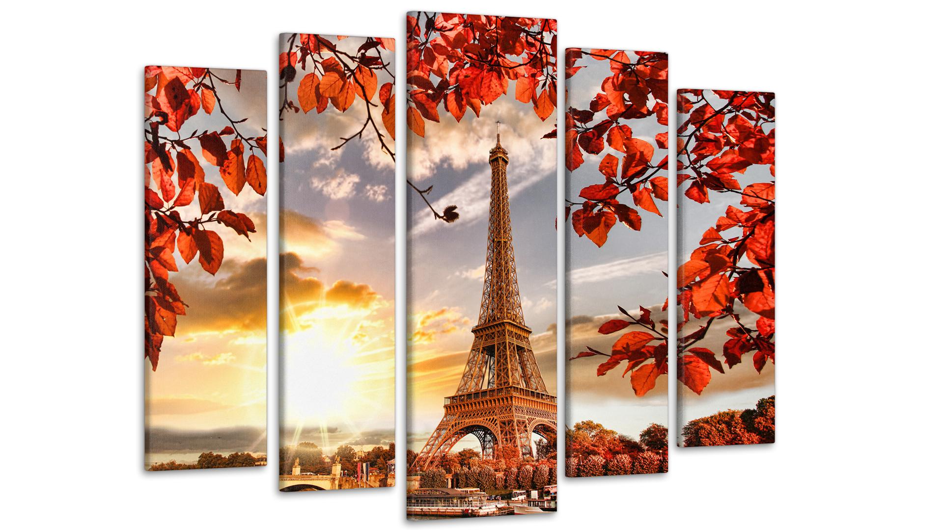 Модульная картина Париж Осень 80х118 см (Art-178_5)
