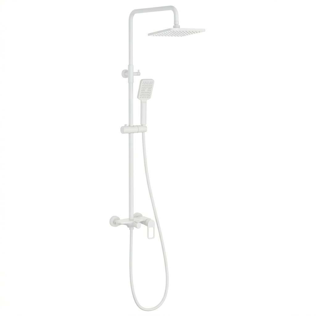 Душевая система AiM DG06544-1 с полкой латунь Белый матовый (RS-DG06544-1 frosted white) Душевая система AiM DG06544-1 с полкой латунь Белый матовый (RS-DG06544-1 frosted white)