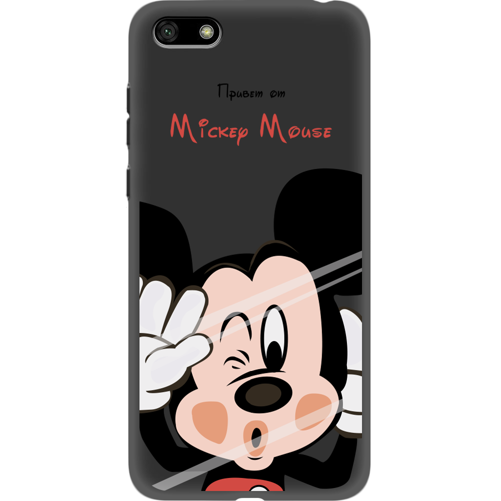 Чехол BoxFace Huawei Y5 2018 Mister M Черный силикон (33370-cc58-34776)