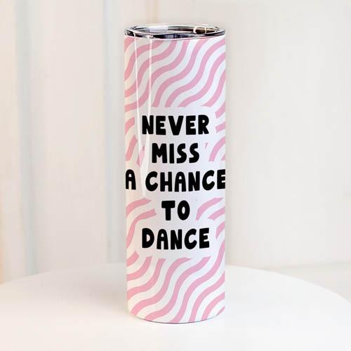 Термос Presentville с принтом Never miss a chance to dance 650 мл (TER_24A063)