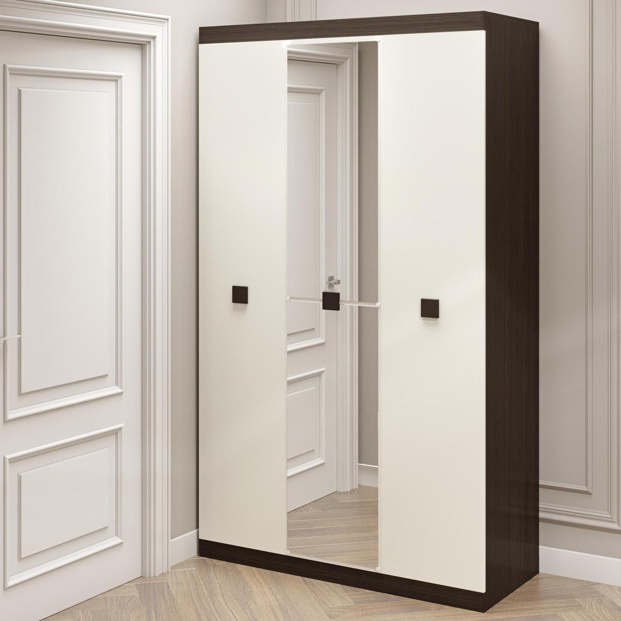 Спальня Соната Еверест Комплект 13 модульна 3 елементи Венге темний/Білий (DTM-2617) - фото 5 Спальня Соната Еверест Комплект 13 модульна 3 елементи Венге темний/Білий (DTM-2617) - фото 5