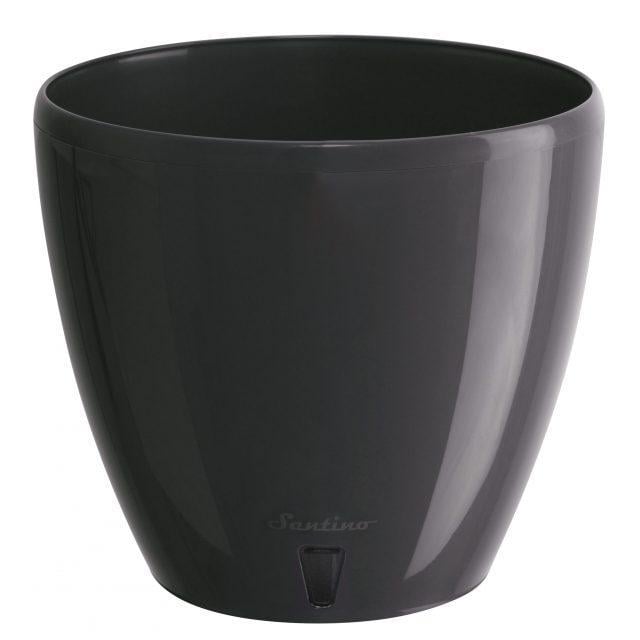 Горшок для цветов Santino DECO-TWIN 1,5 л Антрацитовый (DT1 ANT)