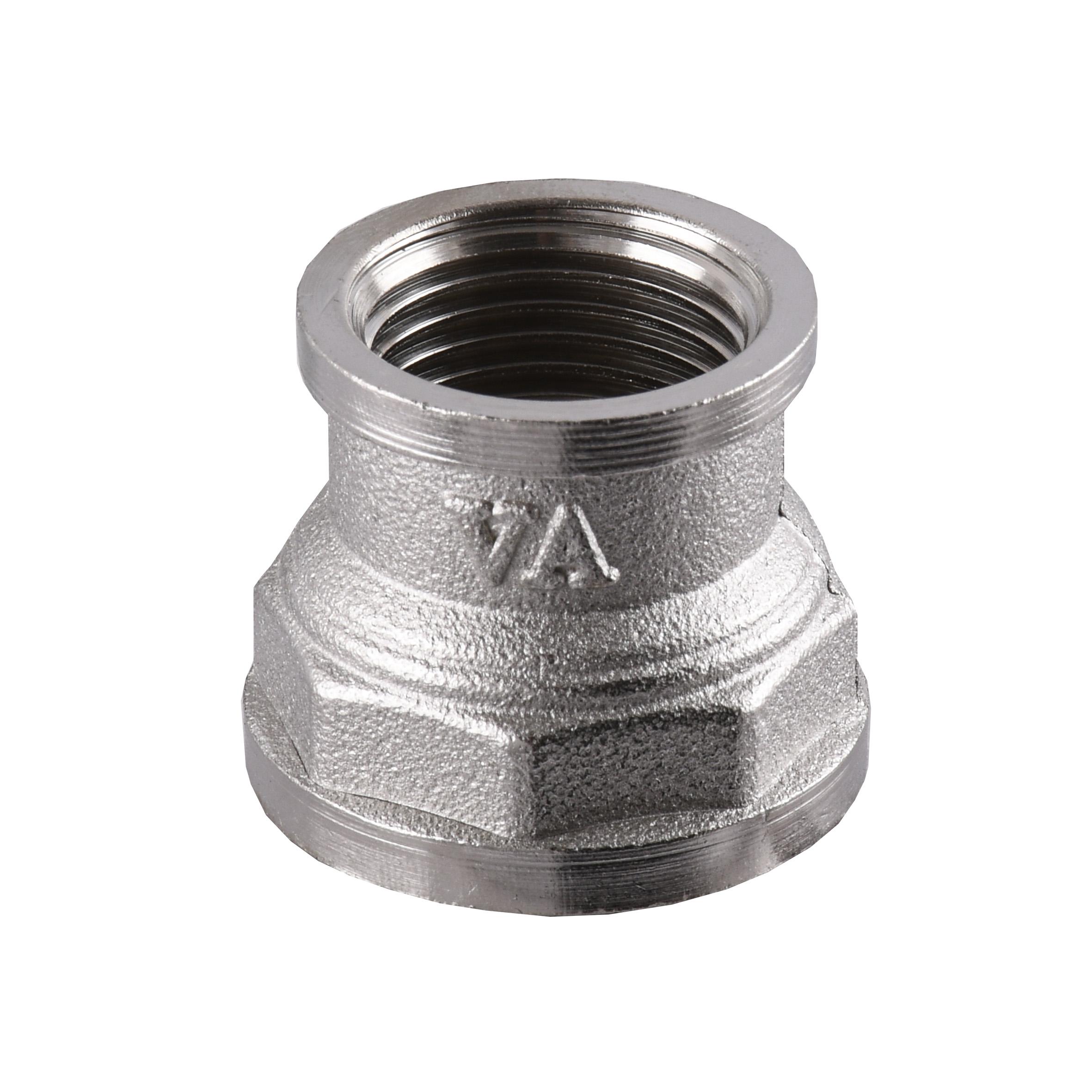 Муфта никель 3/4″ внутренняя х 1/2″ внутренняя облегченная А0306А нк (000024914)