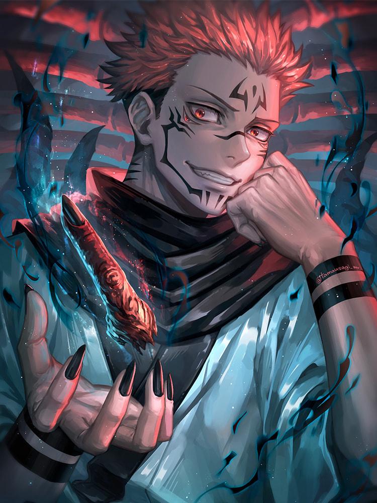 Алмазная мозаика SHLab Аниме Jujutsu Kaisen Сукуна SH-32702 30x40 см (32702)