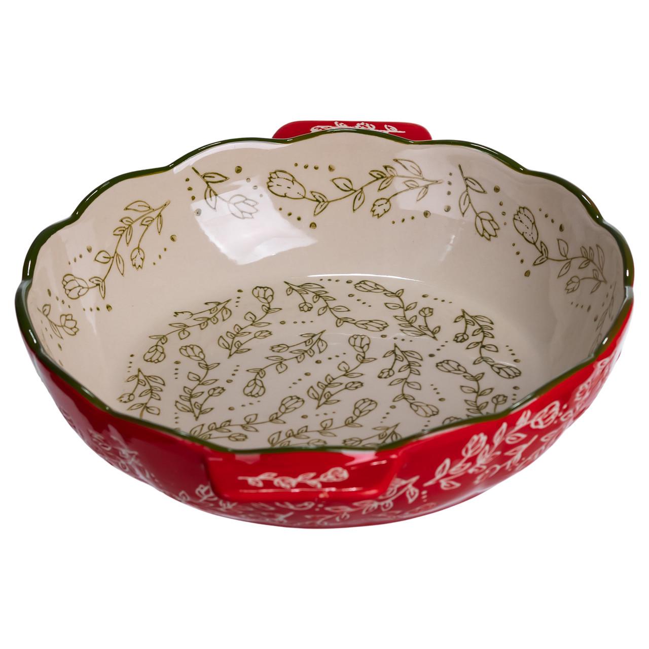 Форма для запікання Vintage кругла з ручками Ø25 см Червоний (HM04-07) - фото 1