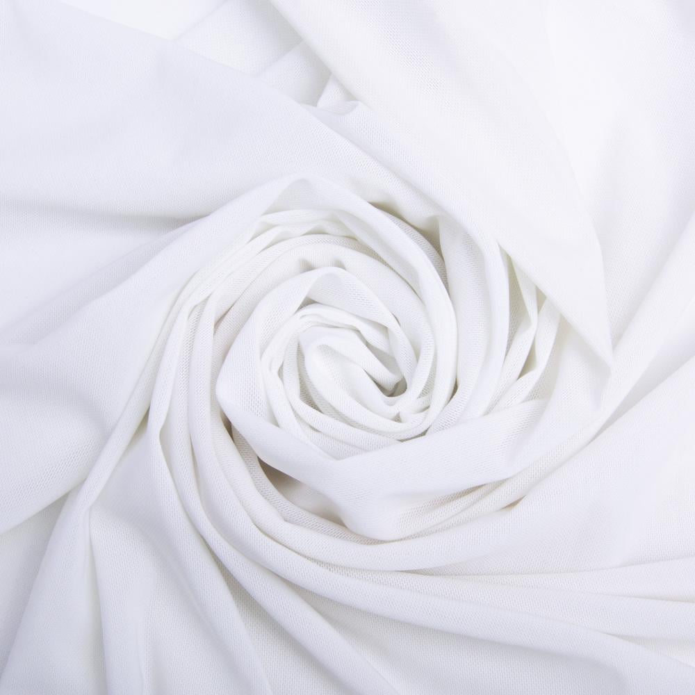 Тканина сітка стрейч щільна Молоко (23984)