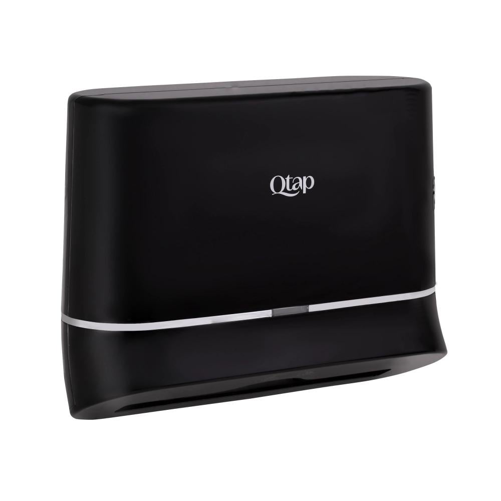 Тримач для паперових рушників Qtap Pohodli 300 мм Black (QTDR600BP)