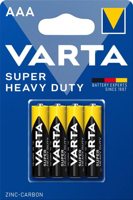 Батарейки Varta Super Heavy Duty ААA/R03 4 шт. (11856297)