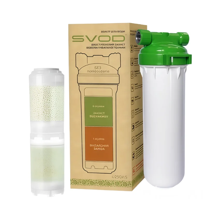 Фільтр SVOD з подвійним захистом від накипу та заліза ST250/F5 L1/2 латунне різьблення (М0499)