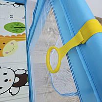 Манеж дитячий розкладний Avko кульки та килимок 180х200 см Blue - фото 4 Манеж дитячий розкладний Avko кульки та килимок 180х200 см Blue - фото 4