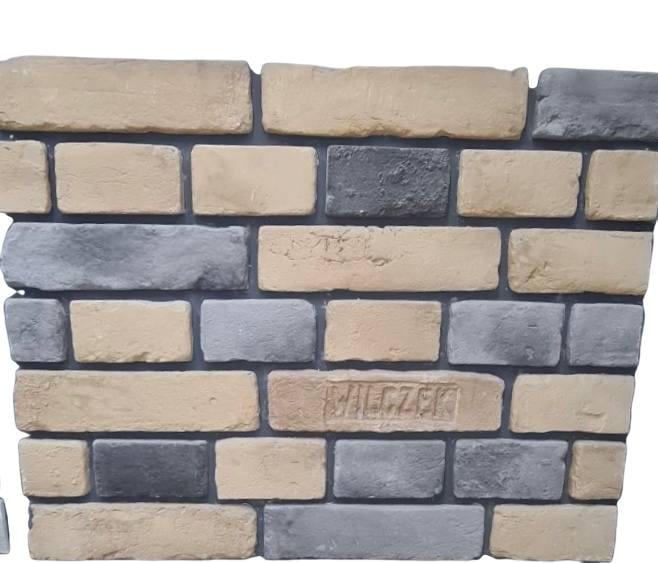 Декоративный кирпич гипсовый Старинный крашеный 270x70x15 мм Серо-бежевый (30853686)