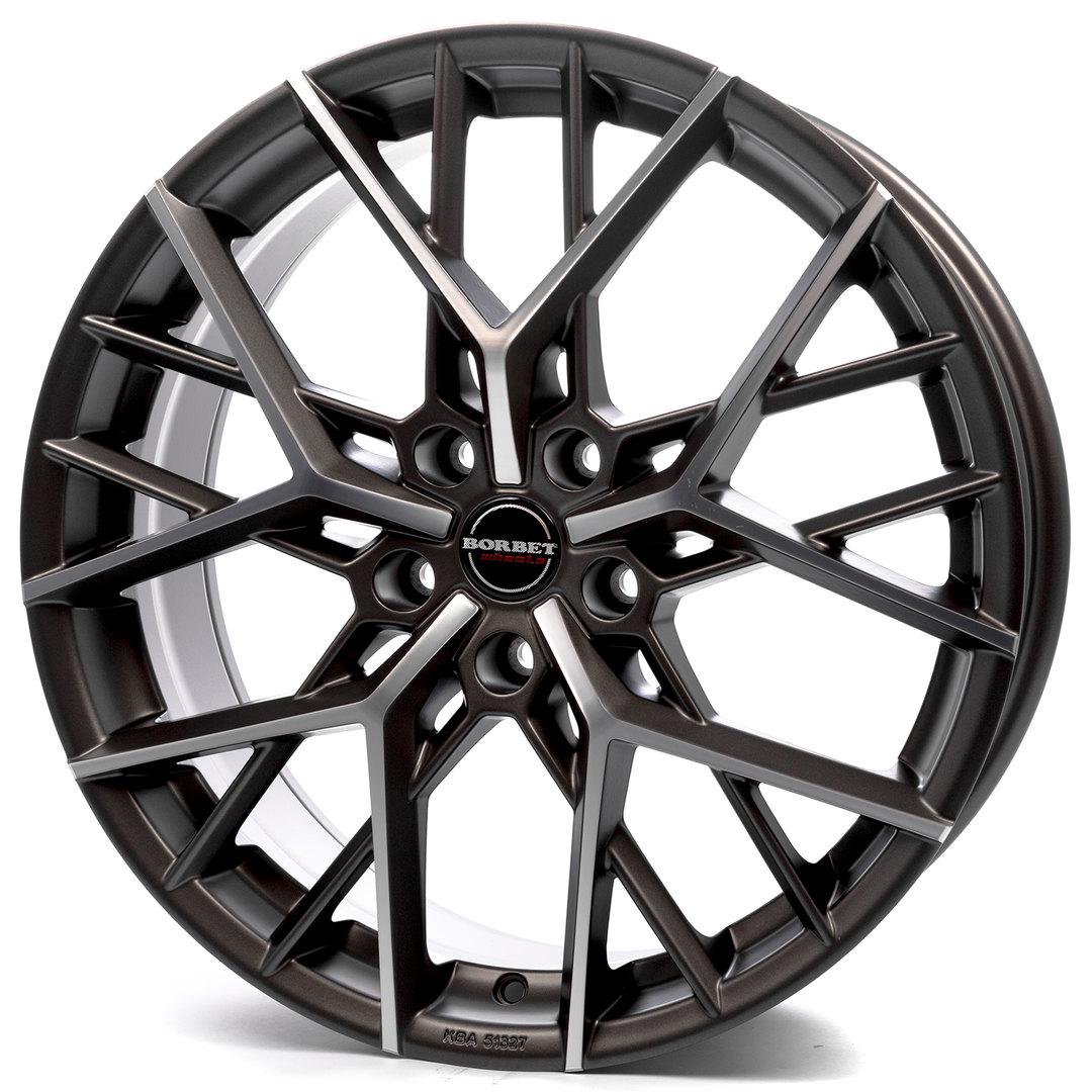 Литі диски Borbet BY 9x20 5x112 ET25 DIA66,6 Titan polished matt