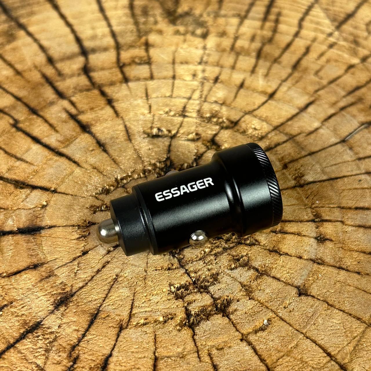 Зарядка в прикуриватель ESSAGER QC30 USB type-C 36 Вт быстрая зарядка - фото 7