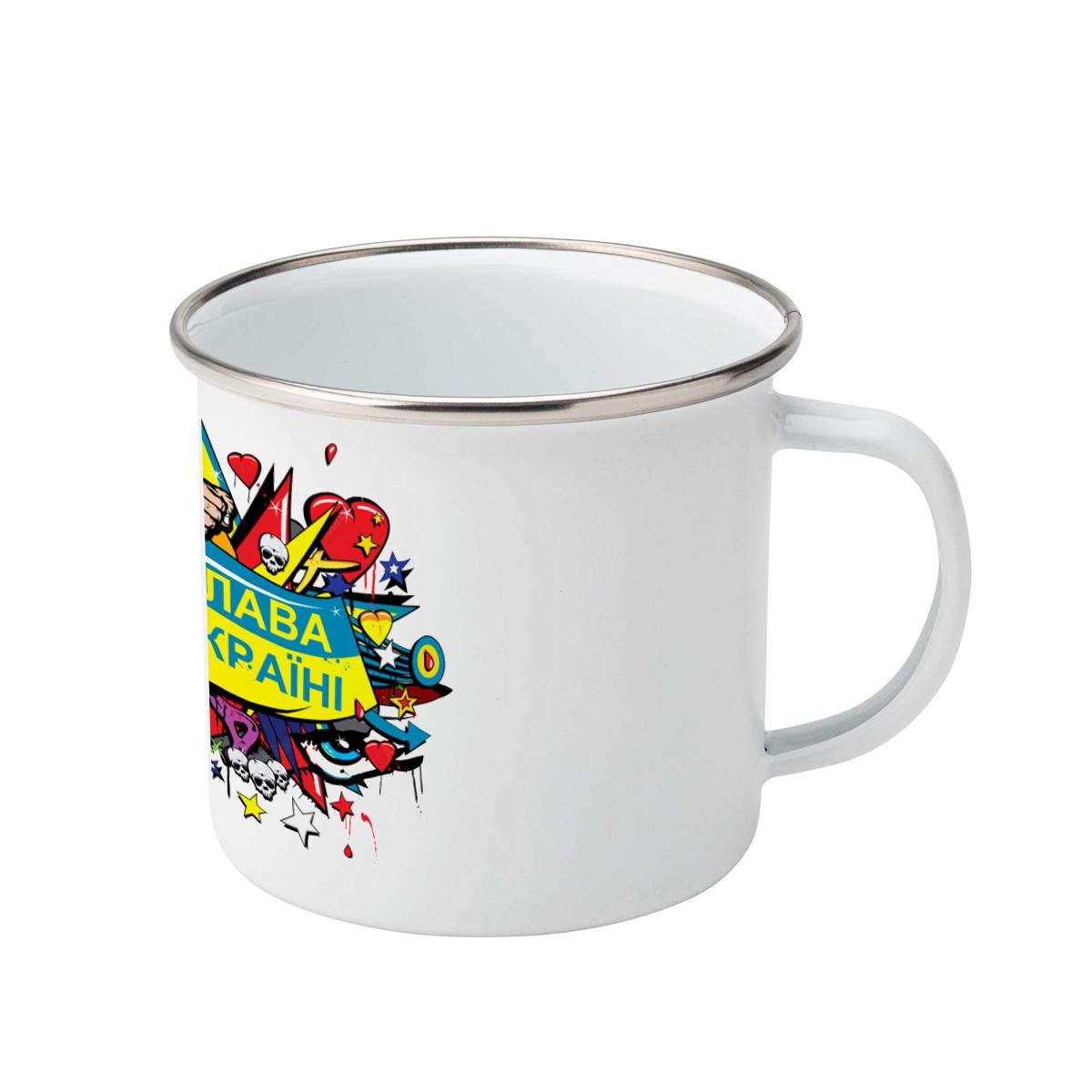 Чашка эмалированная "Слава Україні" (12083261)