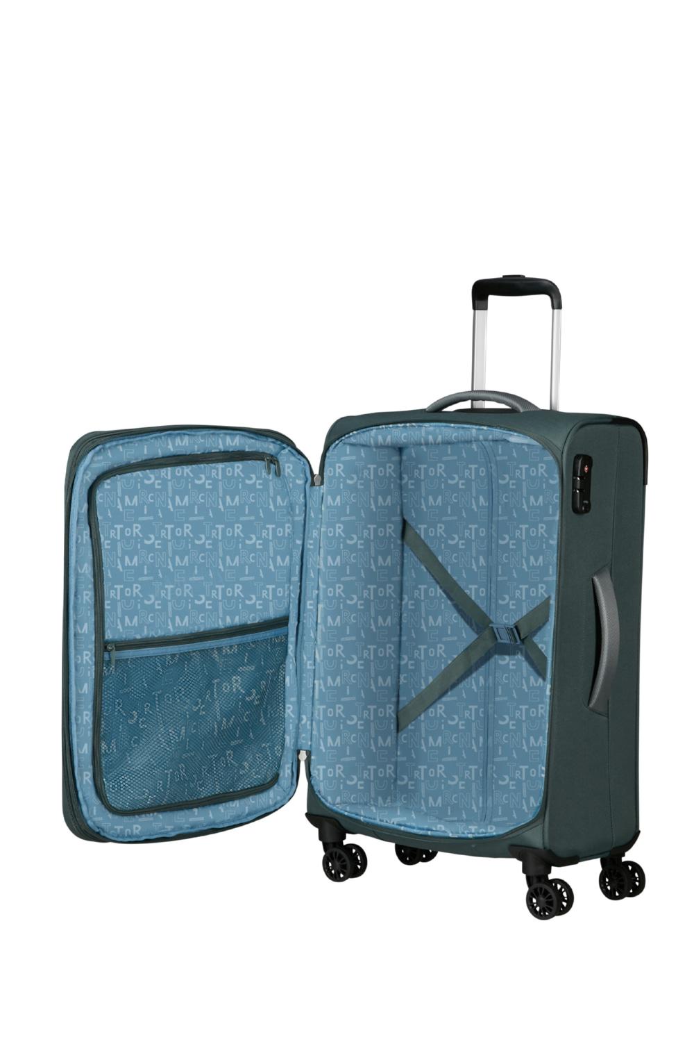 Чемодан American Tourister PULSONIC 68x44x27/30 см Зеленый (MD6*04002) - фото 8