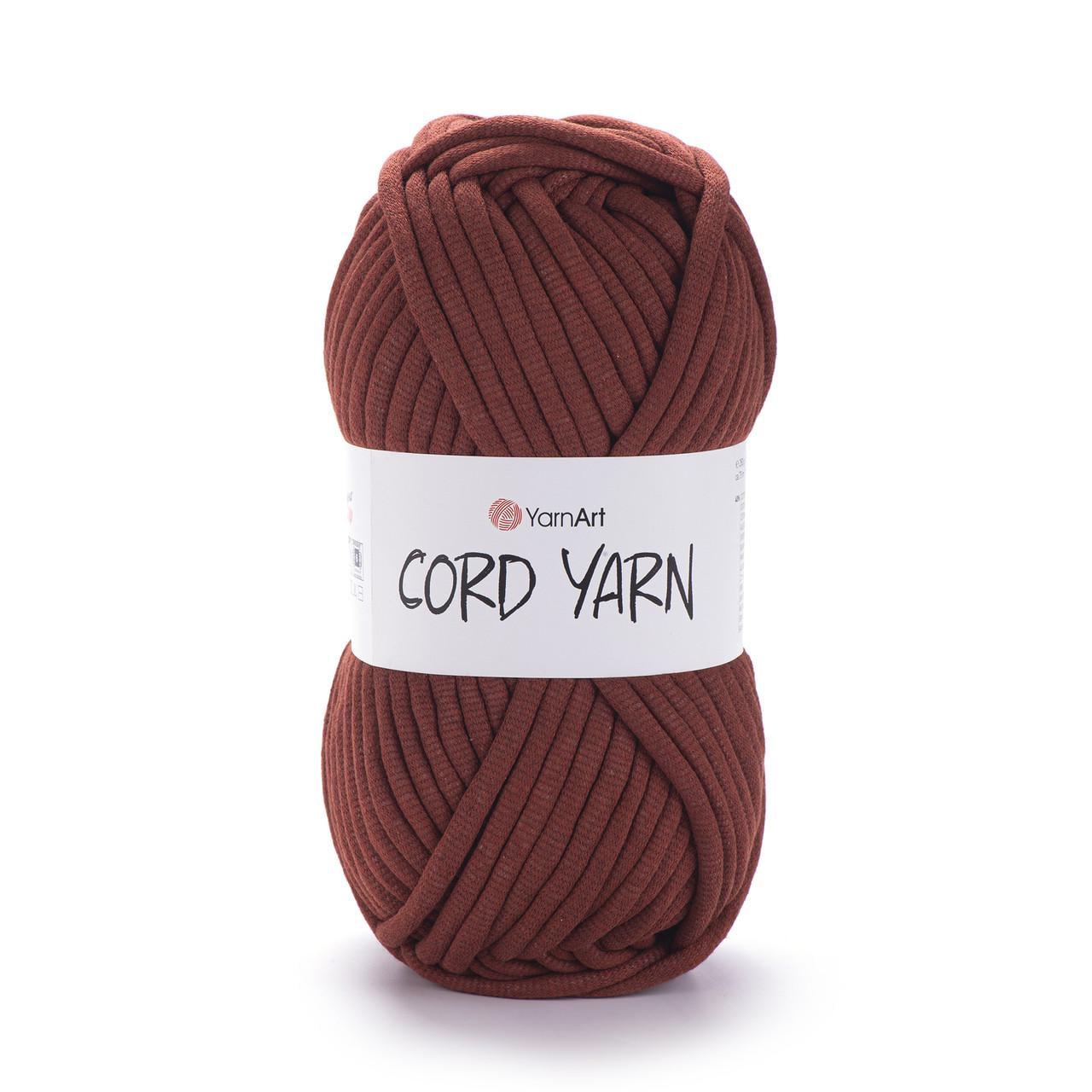 Пряжа для макраме YarnArt Cord Yarn толстая 10 мм 250 г Терракотовый №785 (1878630478)
