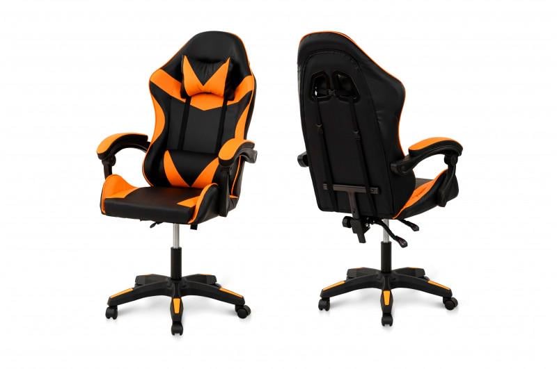 Крісло геймерське Comfort Line Slim Чорний/Помаранчевий (SLMBO-124132) - фото 4 Крісло геймерське Comfort Line Slim Чорний/Помаранчевий (SLMBO-124132) - фото 4