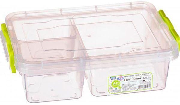 Контейнер харчовий потрійний Ал-Пластик №3 0,33/0,33/0,97 л