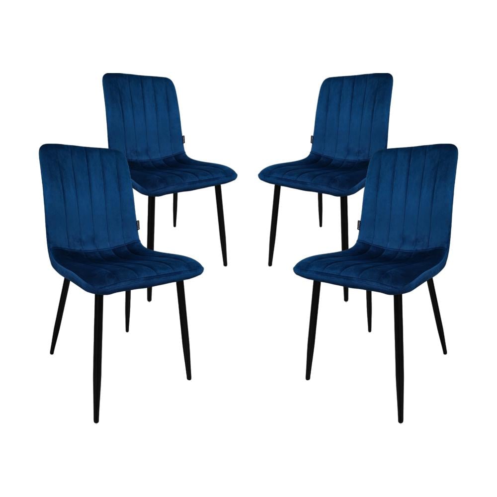 Кресло-стул Bonro B-423 для кухни/гостиной/баров 4 шт. Синий (5457)