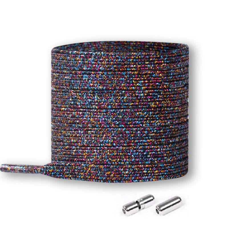 Шнурки-резинки с магнитом эластичные Блестящий разноцветный (S-07 E_1 №123)