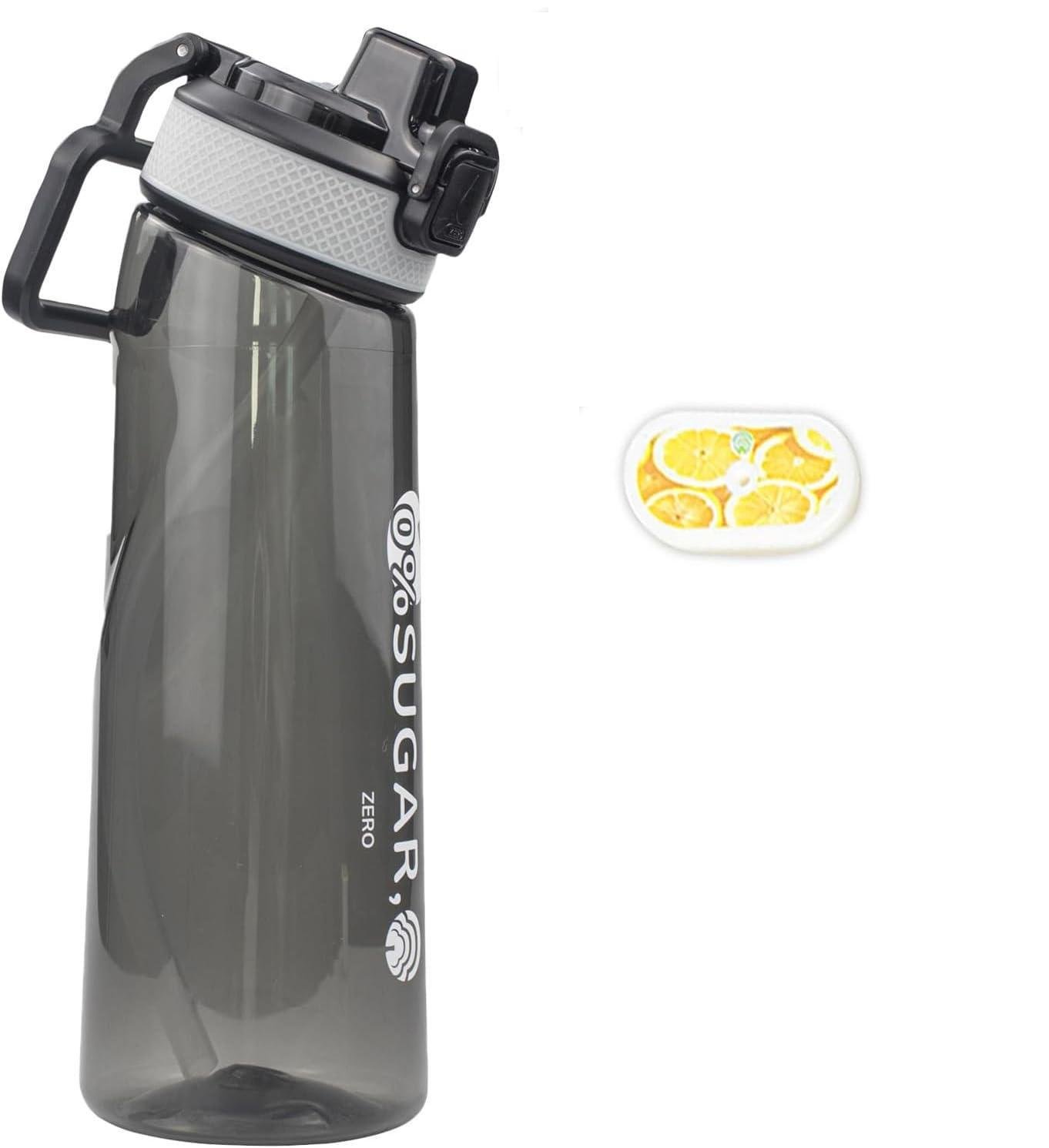 Пляшка для води пластикова 1000 мл Чорний з ароматизуючим картриджем (Е051407-1)