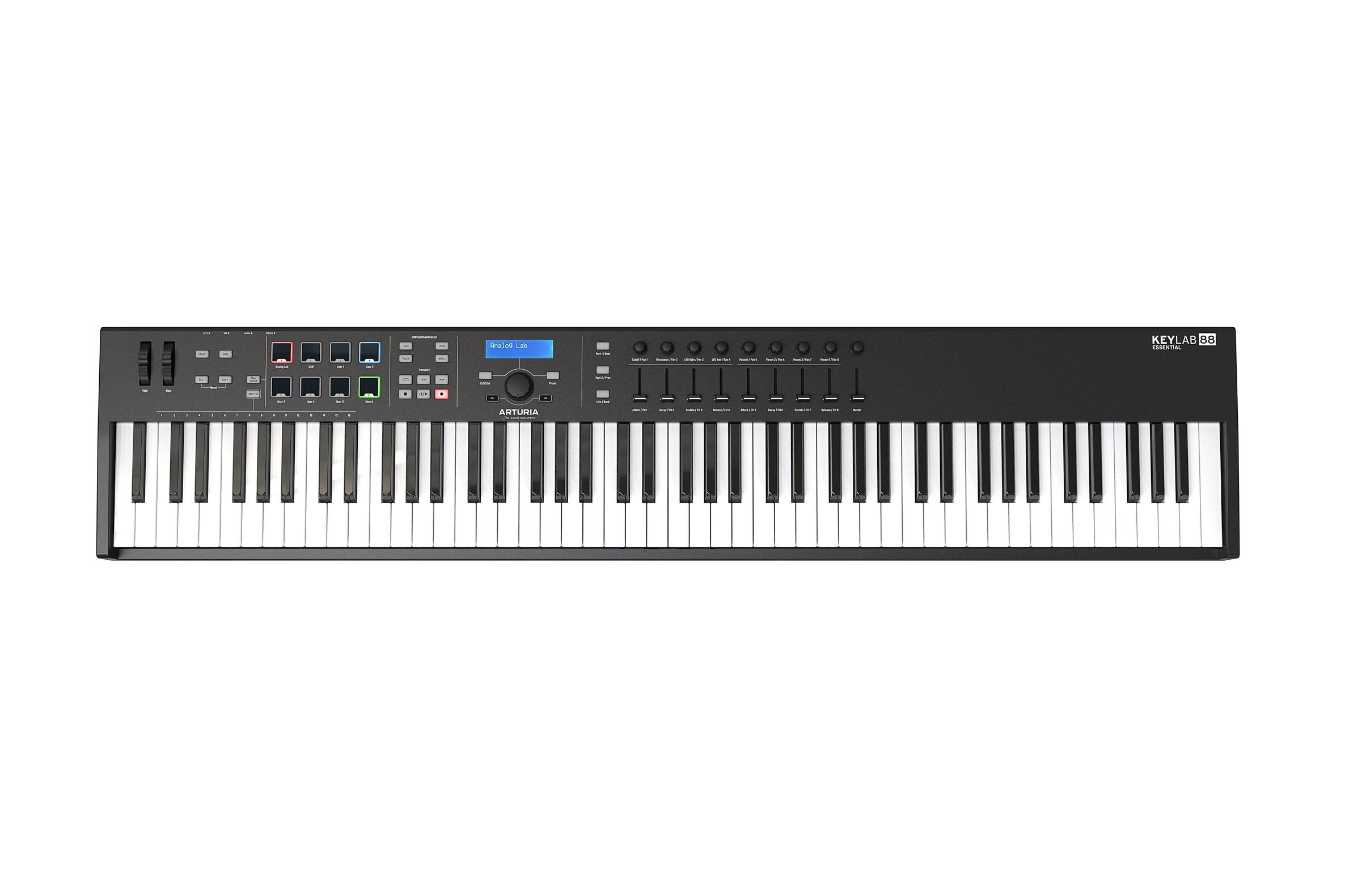 MIDI-клавиатура Arturia KeyLab Essential 88 Black Edition + Arturia Pigments