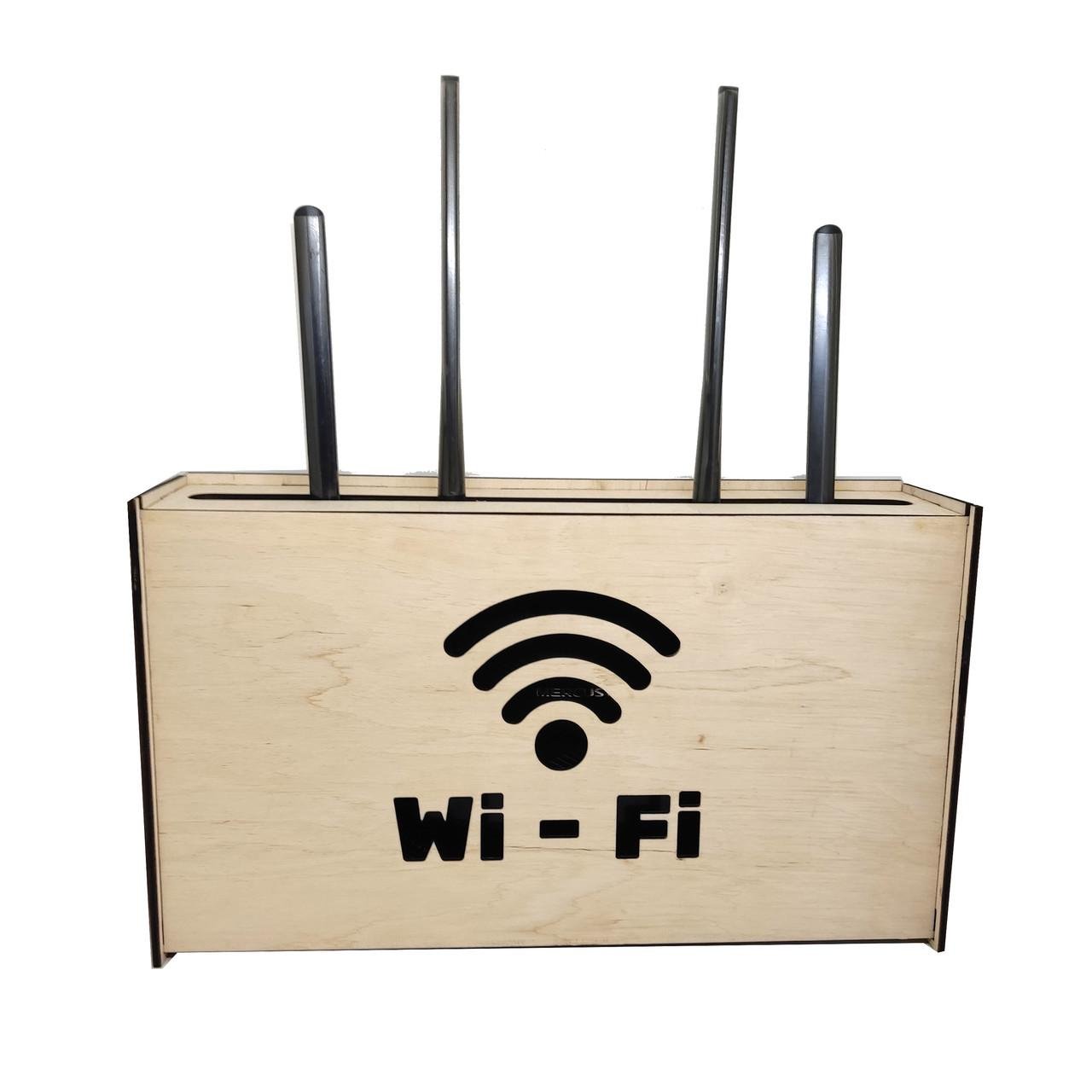 Коробка настенная для роутера Wi-Fi береза 35х9,5х21 см (2123965720)